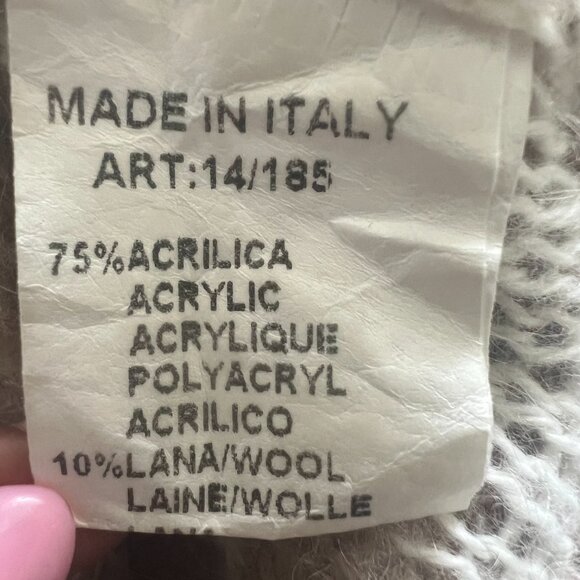 Womens Poncho Cape G-Ysual Made in Italy OS Classic Vintage Glamour Retro - Picture 7 of 7